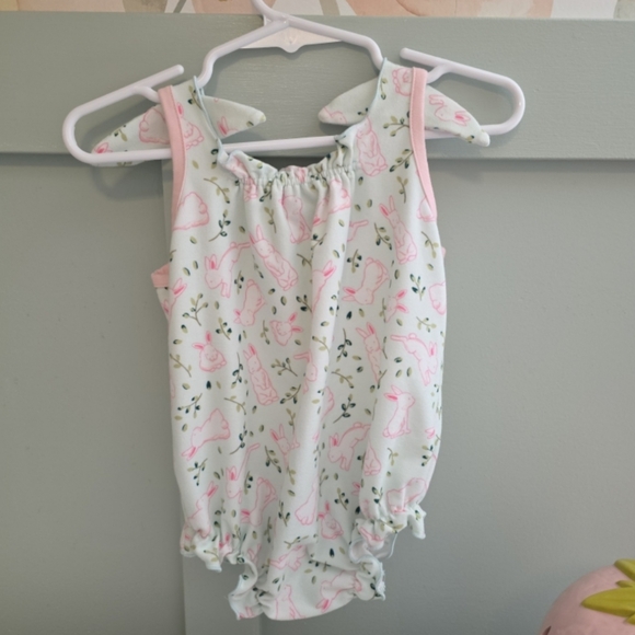 Sweethoney 18 months (fits 18-24 ) bunny rabbit bubble romper spring easter - Picture 2 of 4